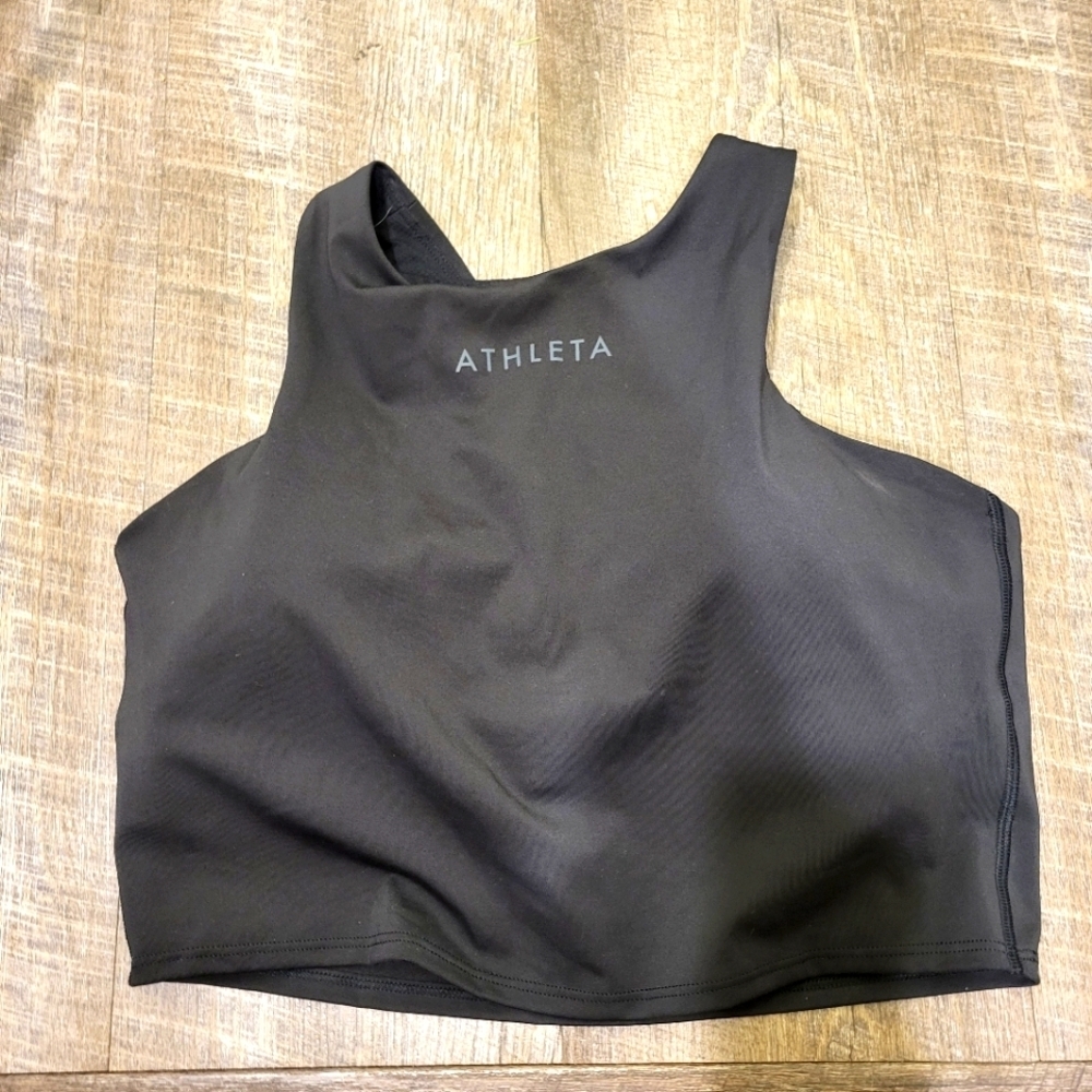 ATHLETA MEDIUM BLACK SPORTS BRA